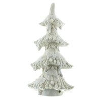 Mel-O-Design Weihnachtsbaum Led Beleuchtung Warm Wei&szlig; Weihnachtsdekoration stehend  26 cm x 48 cm x 15 cm Wei&szlig;