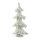 Mel-O-Design Weihnachtsbaum Led Beleuchtung Warm Weiß Weihnachtsdekoration stehend  26 cm x 48 cm x 15 cm Weiß