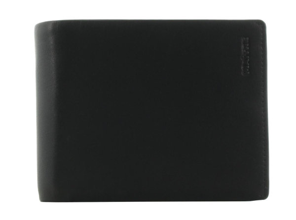 Maitre Hundsbach Gathman BillFold H12 Herren Börse, Querformat, Portemonnaie, 12 x 10 x 1,5 cm Black