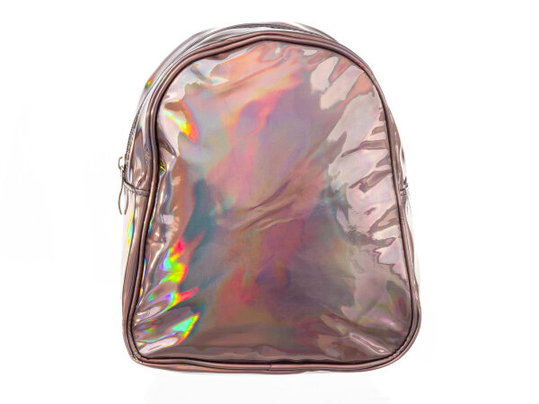 ii-Brands trendiger Mini-Rucksack Metallic Rose Gunmetal