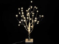 Noor Living Eco LED Baum 48 LED Birkenoptik warmweißes Licht