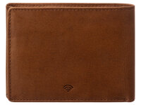 Prato A52 Scheinbörse Querformat cognac RFID Blocker