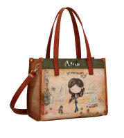 Anekke Peace &amp; Love Shoulder Bag Shopper 38802-182 natur/braun