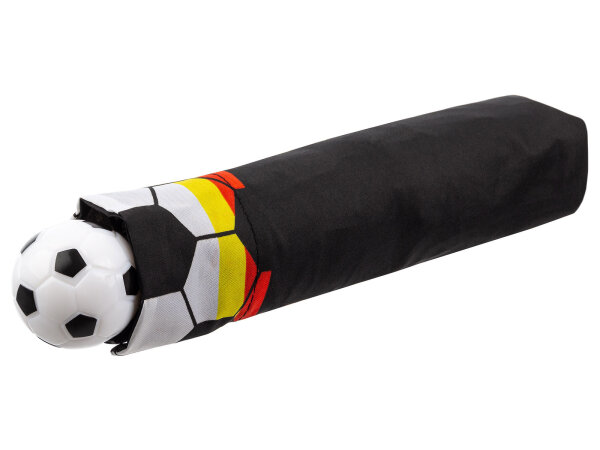 Happy Rain 95005 Super Mini Soccer mit Fußball-Motiv Regenschirm Taschenschirm