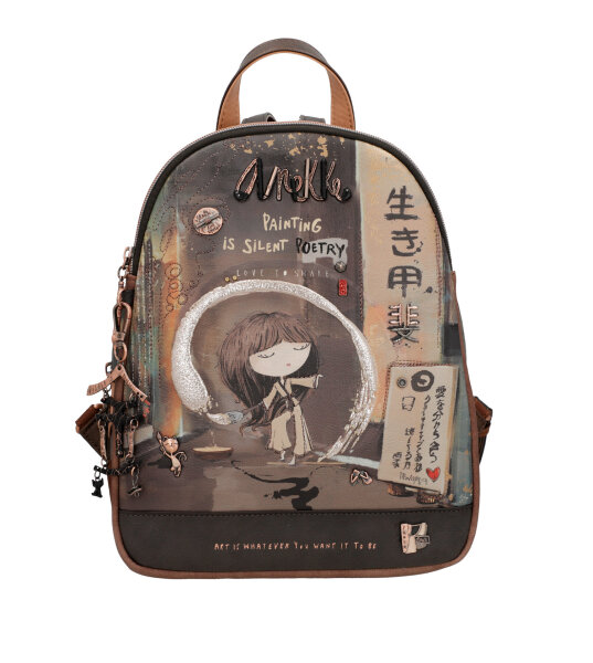 Anekke Shōen-Rucksack mit drei Fächern 37705-044 braun