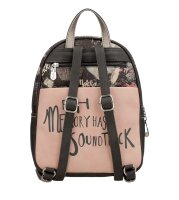 Anekke Mittelgroßer Rucksack Peace & Love 38825-197 natur schwarz