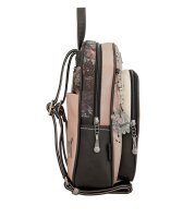 Anekke Mittelgroßer Rucksack Peace & Love 38825-197 natur schwarz