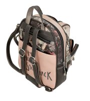 Anekke Mittelgroßer Rucksack Peace & Love 38825-197 natur schwarz